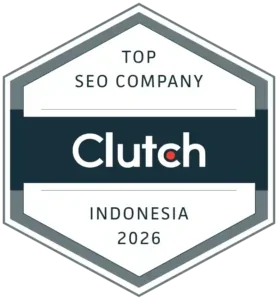Badge Clutch Top SEO Company Indonesia 2026 untuk Ideax Digital