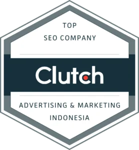 Badge Clutch Top SEO Company Advertising & Marketing Indonesia untuk Ideax Digital